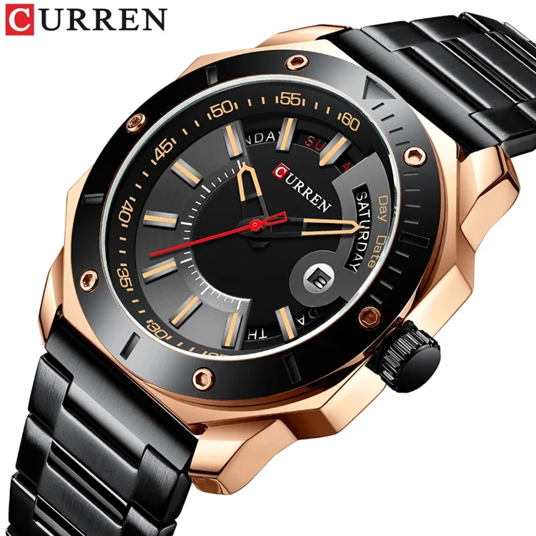 large Curren 8344 Gold-Black 0